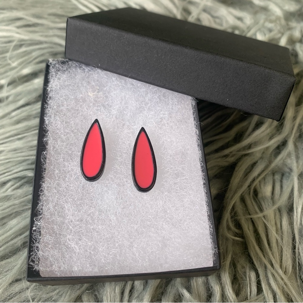 Retro Enamel Earrings